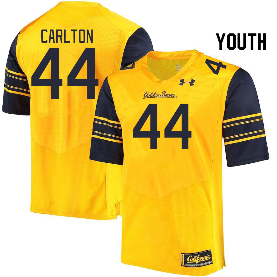 Youth #44 Xavier Carlton California Golden Bears College Football Jerseys Stitched Sale-Gold